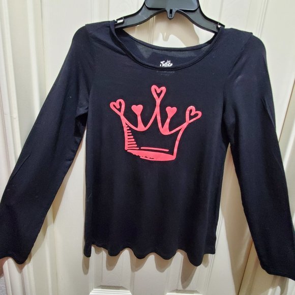 JUSTICE Set of 2 Girls Black Lightweight Crew Neck Tee Shirts - Picture 2 of 14